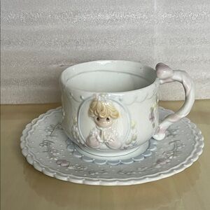 Vintage Enesco Precious Moments Cup & Saucer Set